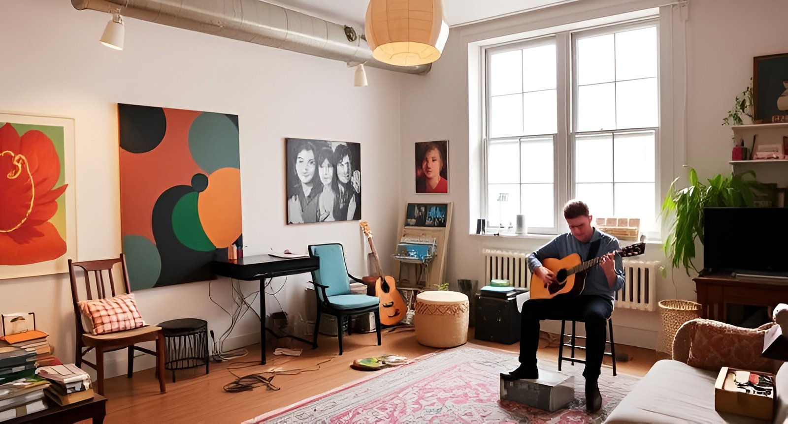 Inside the Avant-Garde Loft of Artist Lucia Lang and Musician Julian Rowe