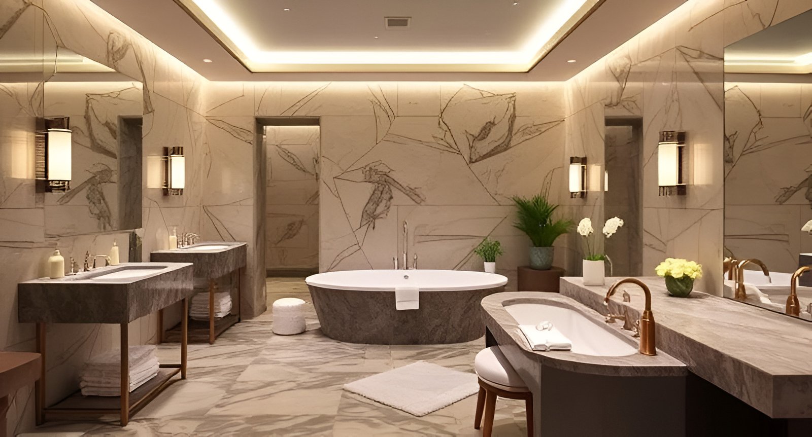 Inside the Luxurious Spa Bathrooms of Hollywood’s Biggest Stars